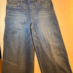 SPANX Vintage Indigo Wide Leg Denim Jeans